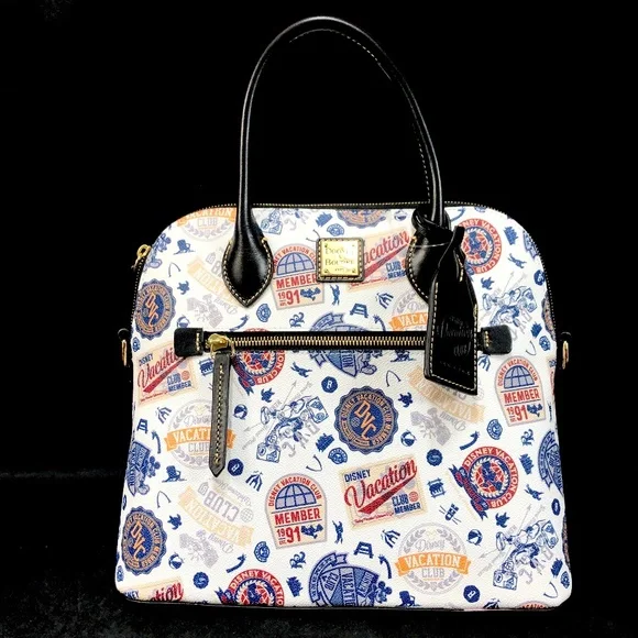 2021 Disney Parks Dooney & Bourke DVC Vacation Club Satchel Hand Bag Purse B NEW - Picture 1 of 6